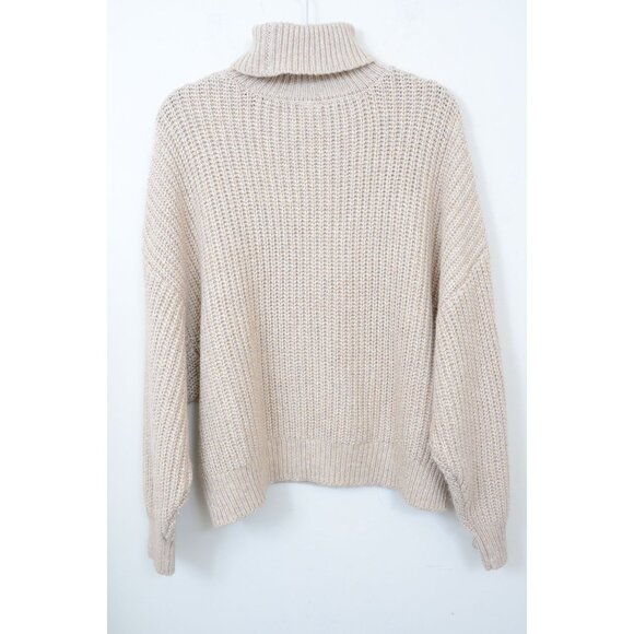 Worthington PLUS XXL Cable Knit Turtleneck Oversized Pullover Sweater Preppy NWT - Picture 5 of 9